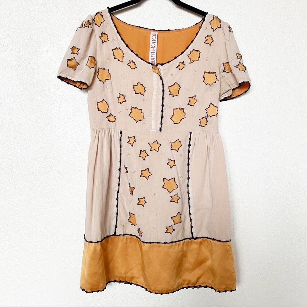 Touch Luxe Embroidered Star Dress Size Small